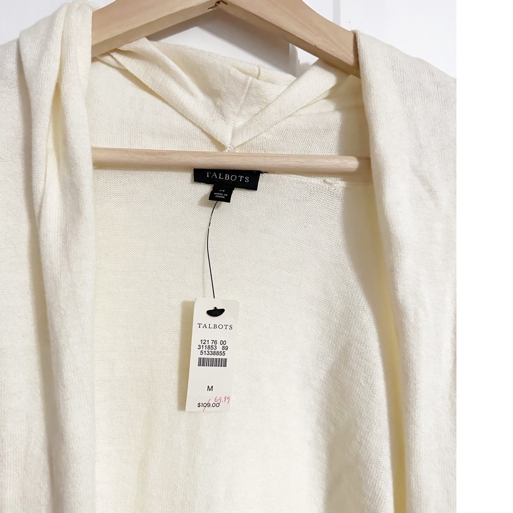 Talbots Open Front Bell Sleeves Cardigan NWT Sz M - Picture 8 of 8